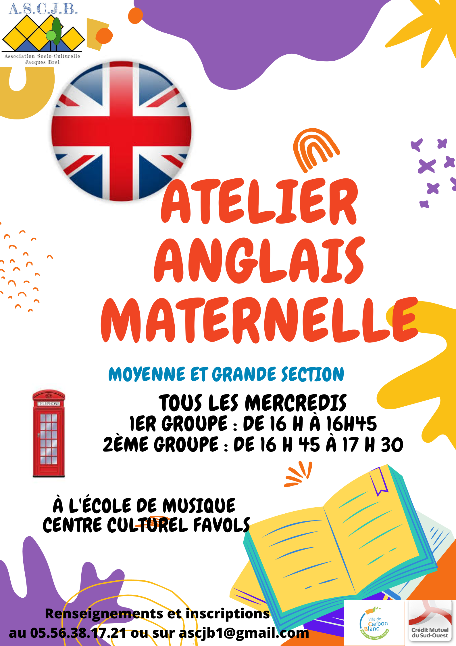 Atelier anglais maternelle 3 caf19